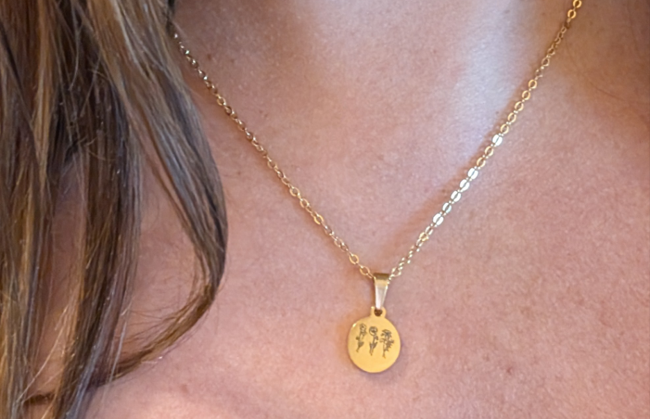 Birth Flower Necklace