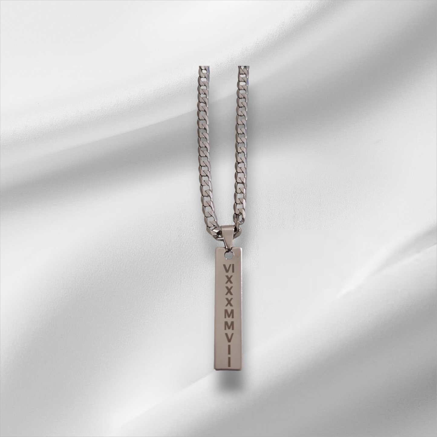 Vertical bar necklace. Custom and personalized gold and silver. Shipping available. Email e3custominfo@gmail.com with customization info for your order.